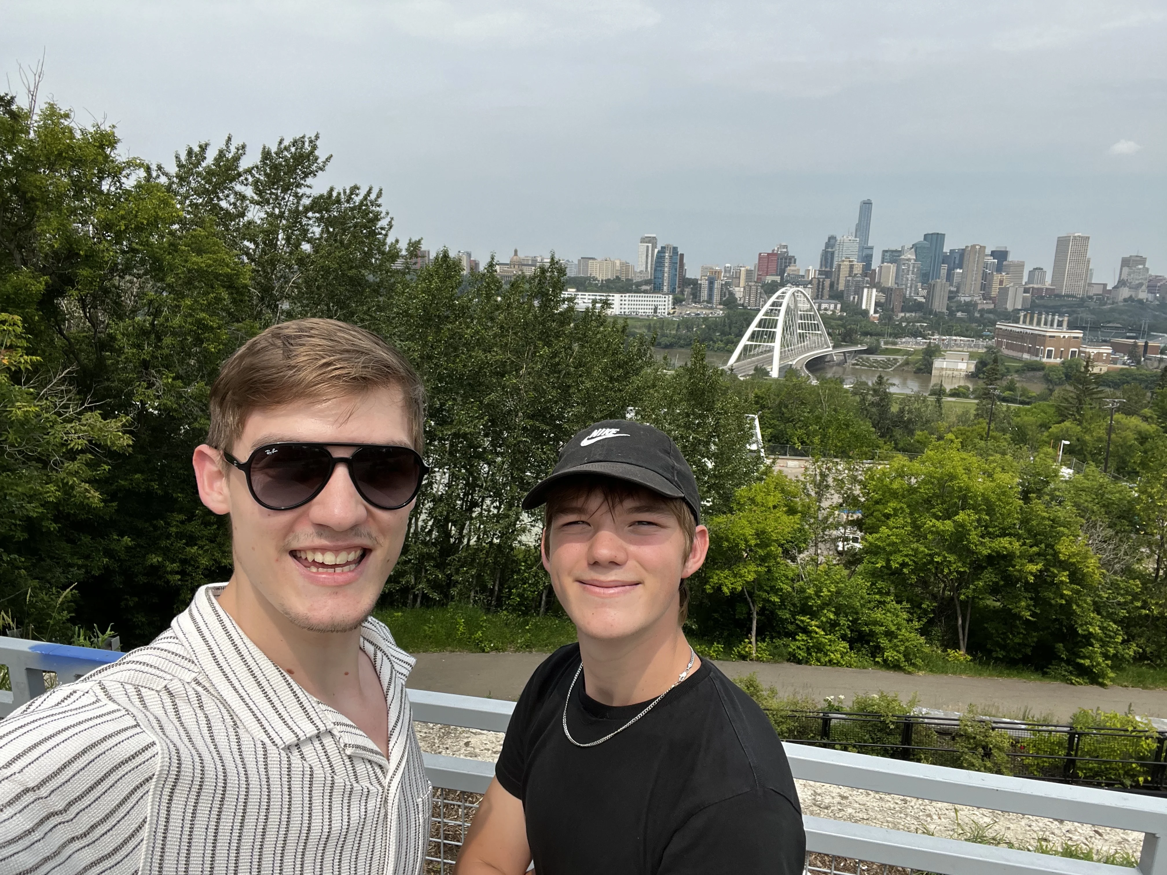 Ryan giving thumbs up in the snow